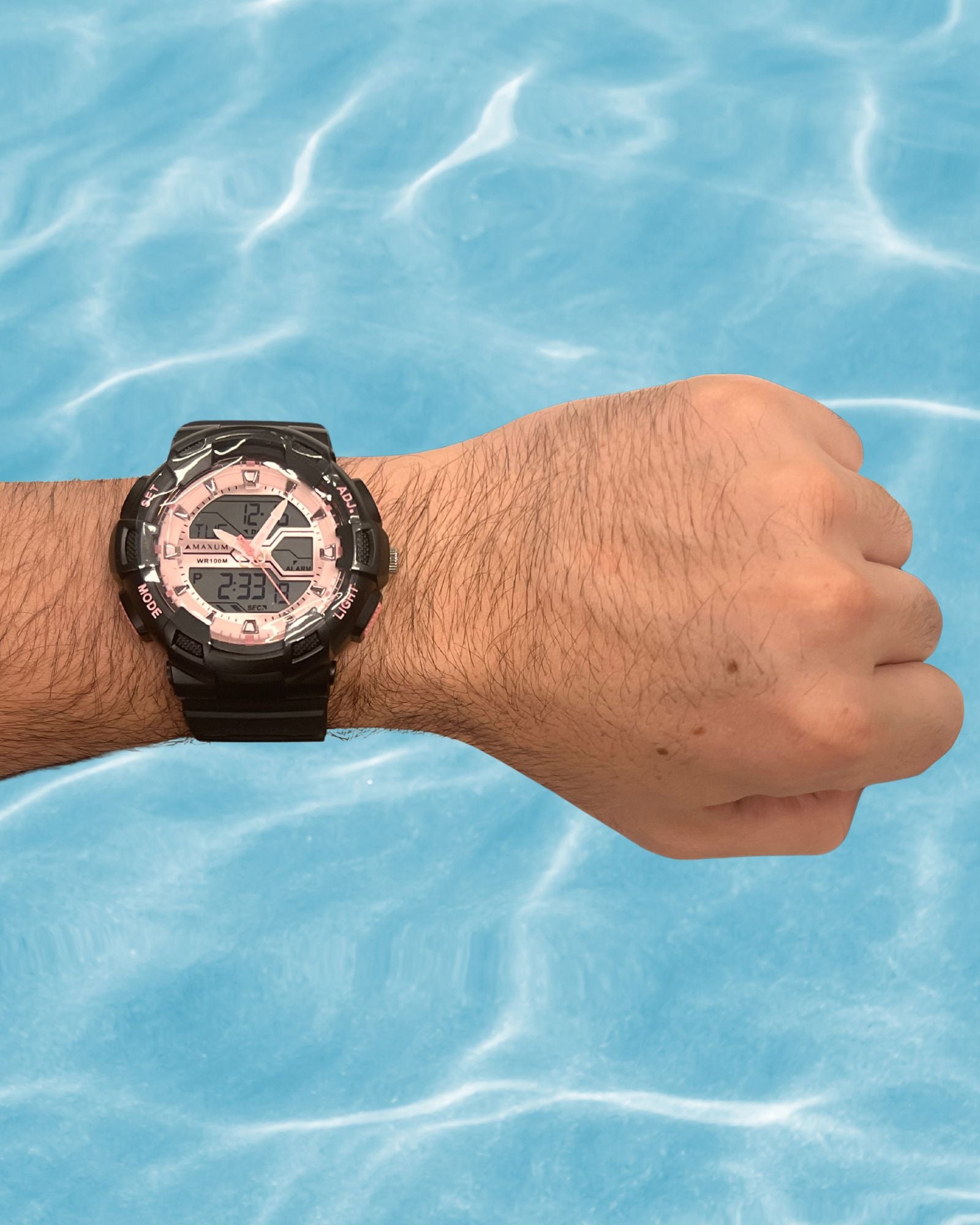 Spectre Black and Pink Analogue Digital Unisex Watch