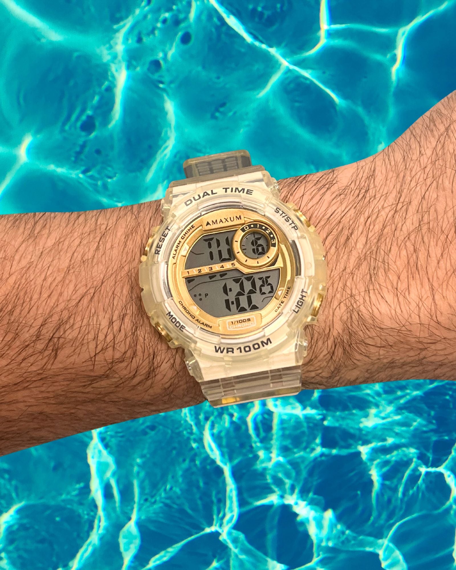 Endurance Opaque and Gold Digital Watch