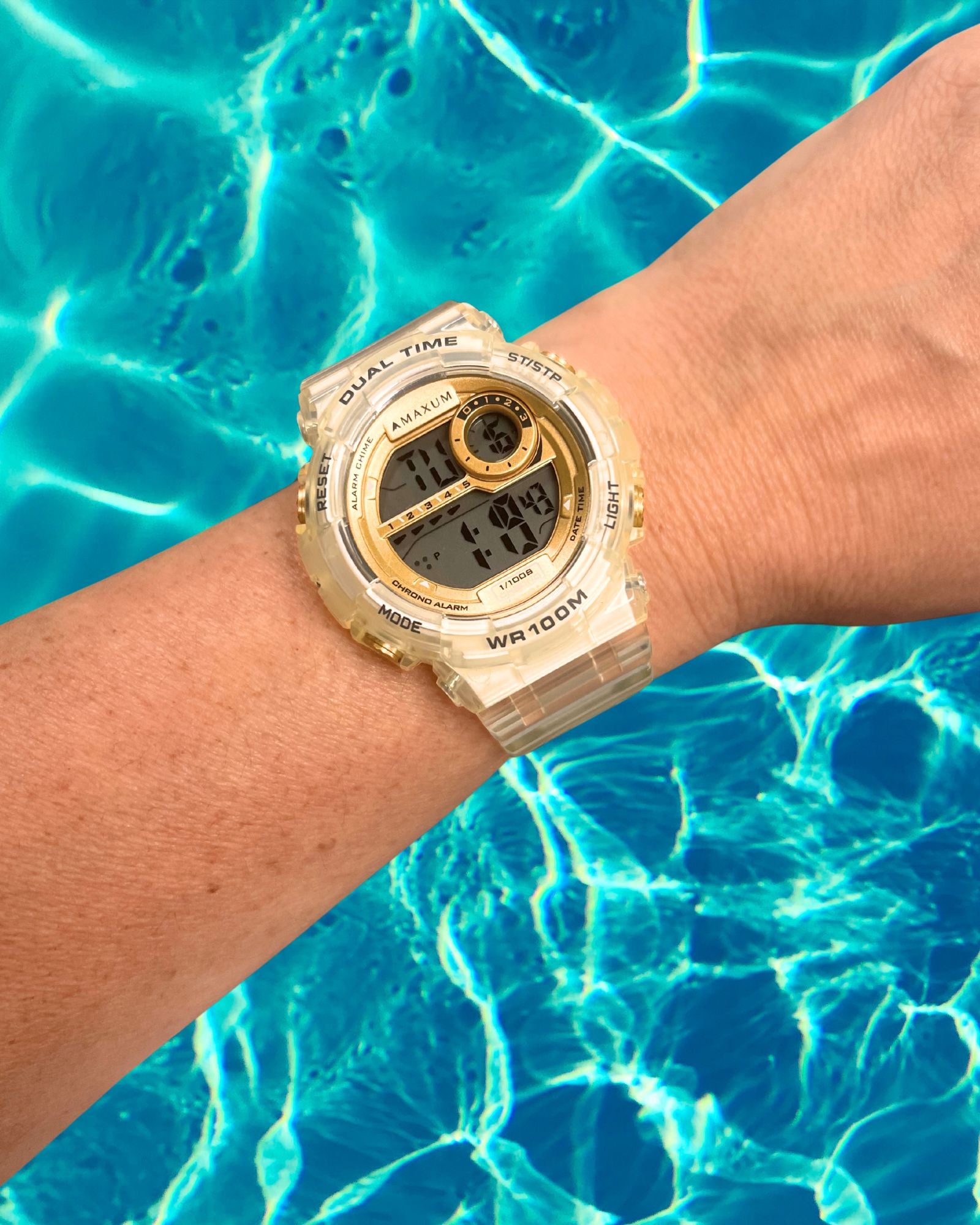 Endurance Opaque and Gold Digital Watch