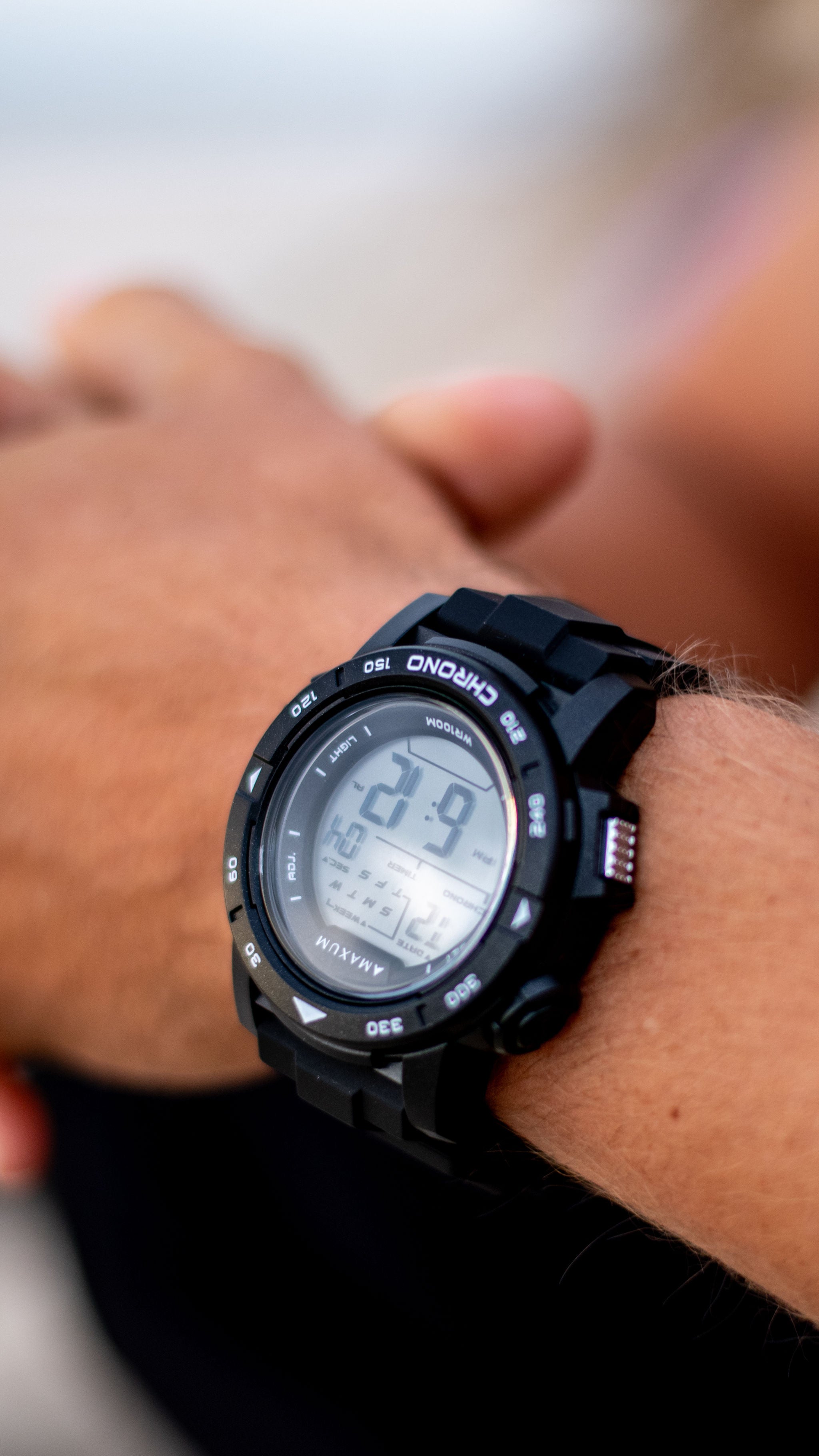 Basalt Black Digital Watch