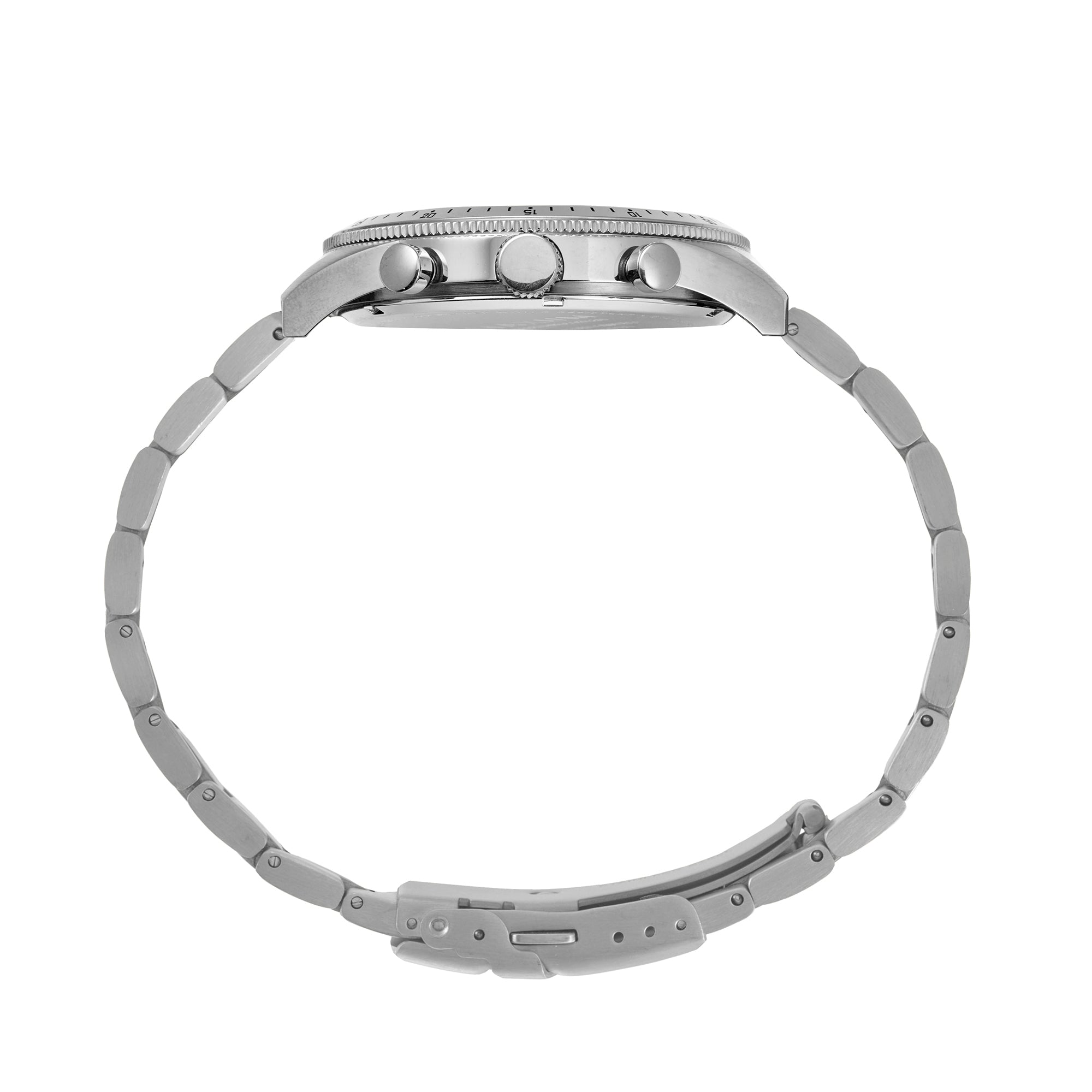 Lansdowne Multifunction Analogue Watch – Black Dial, Silver-Tone Case & Bracelet