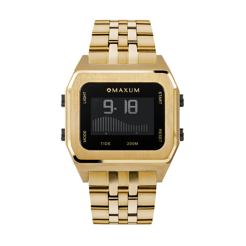 Raglan Gold Set - Includes Gold Tide Watch and Blue Silicone Strap