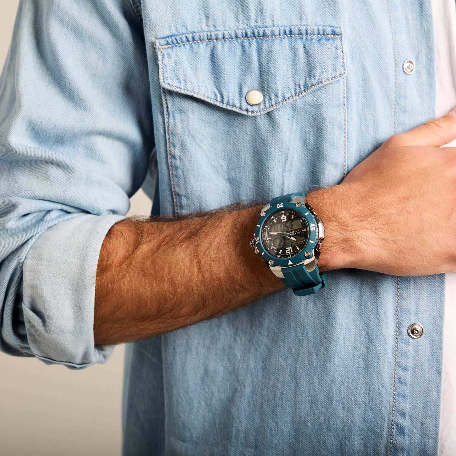 Maverick Blue Analogue Digital Watch