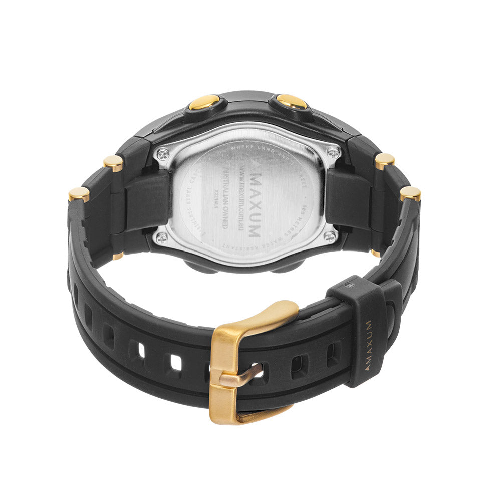 Swing Black and Gold Digital Watch