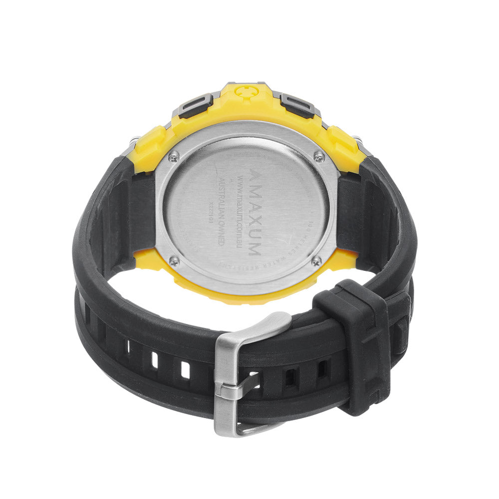 Pioneer Black and Yellow Digital Watch