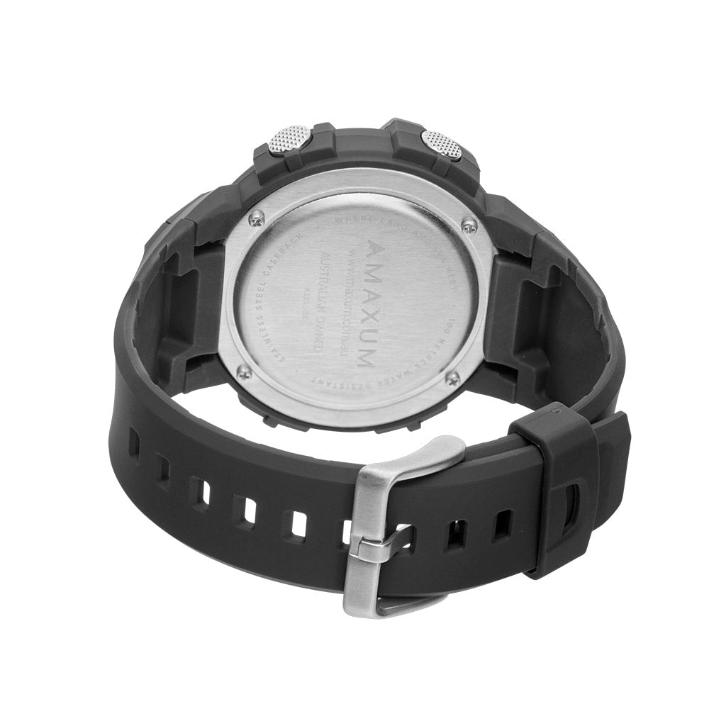 Button Black and Blue Digital Watch