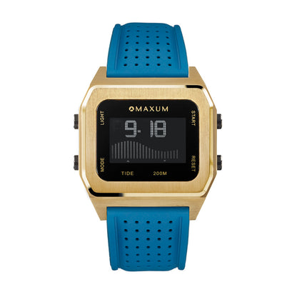 Raglan Gold Set - Includes Gold Tide Watch and Blue Silicone Strap