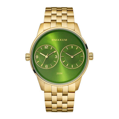 Maxum x Taylor Steele – Green Dial, Gold Tone Case & Bracelet Watch