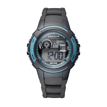 Button Black and Blue Digital Watch