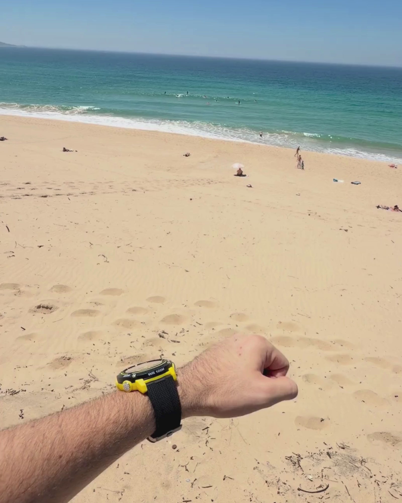 Conquest Black and Yellow Analogue  Digital Watch