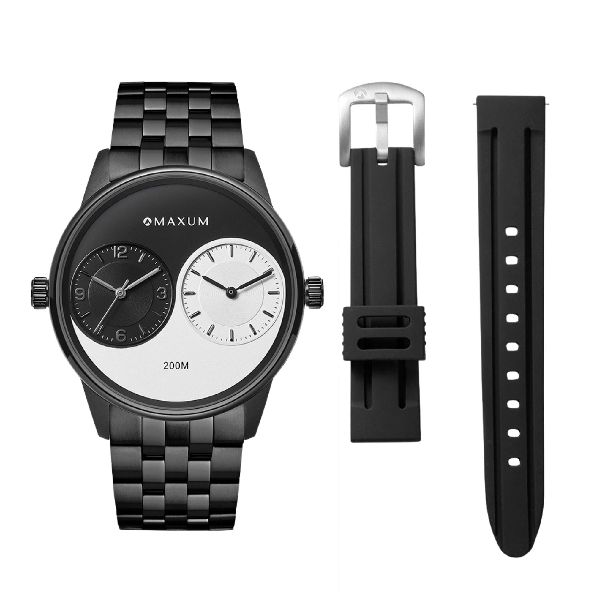 Taylor Steele Analogue Dual Time Zones – Yinyang Dial Set